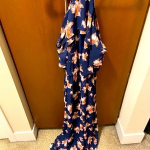 BP Blue Floral Maxi Dress